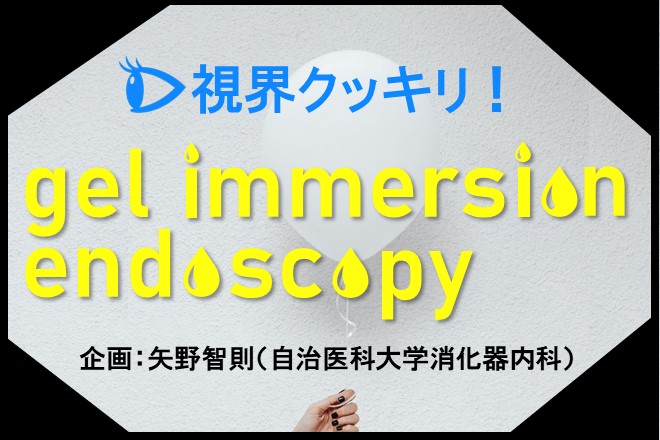 視界クッキリ！gel immersion endoscopy